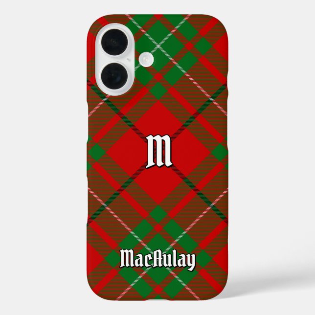 Clan MacAulay Tartan Case-Mate iPhone Case (Rückseite)