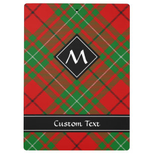 Clan MacAulay Tartan Clipboard Klemmbrett