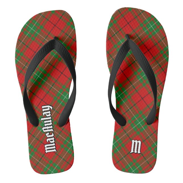 Clan MacAulay Tartan Flip Flops (Fußbett)