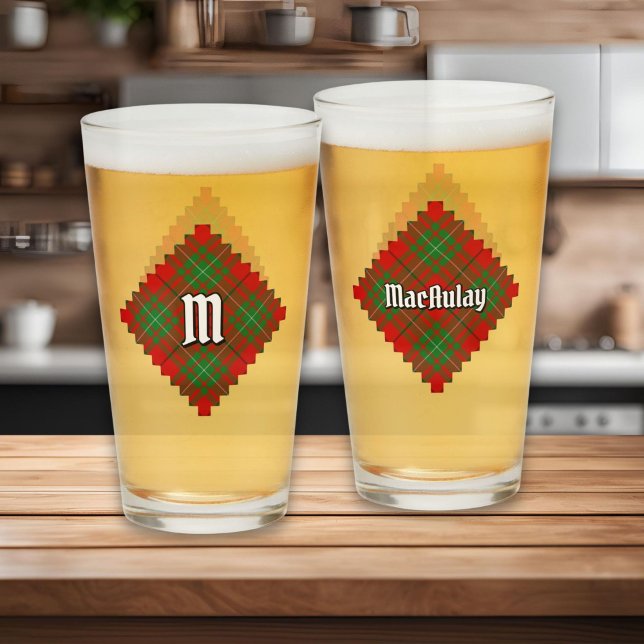 Clan MacAulay Tartan Glass Glas (Von Creator hochgeladen)
