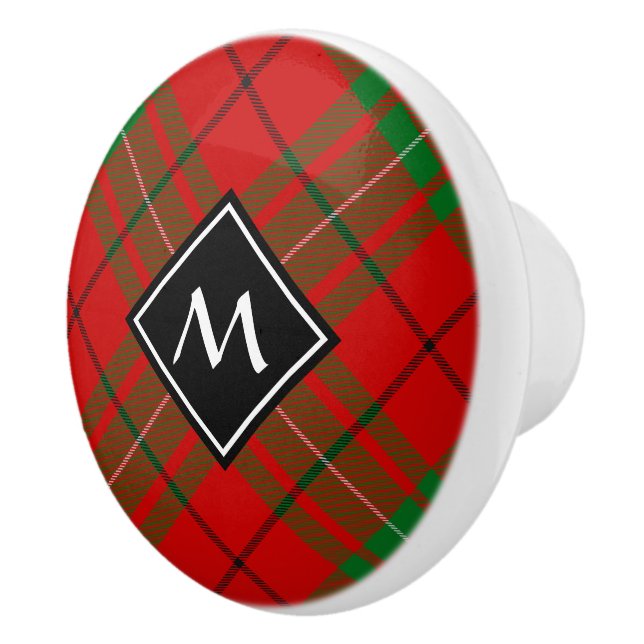 Clan MacAulay Tartan Keramik Knob Keramikknauf (Rechts)