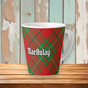 Clan MacAulay Tartan Latte Tasse