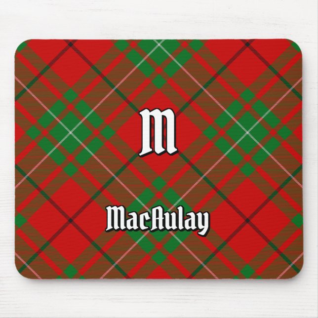 Clan MacAulay Tartan Mouse Pad Mousepad (Vorne)