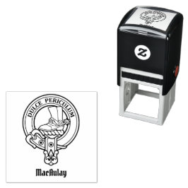Clan MacAulay Wappen Selbstfarbige Briefmarke Permastempel