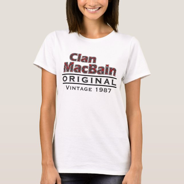 Clan MacBain Vintag anpassen T-Shirt (Vorderseite)