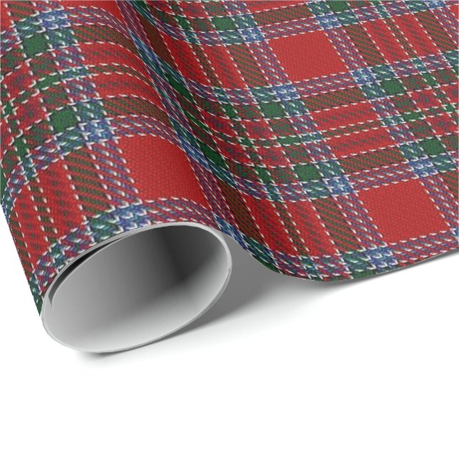 Clan MacBean MacBain ScottishTartan Geschenkpapier (Rolleneckpunkt)