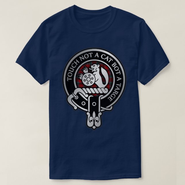 Clan MacBean MacBain Wappen Tartan 1 T-Shirt (Design vorne)