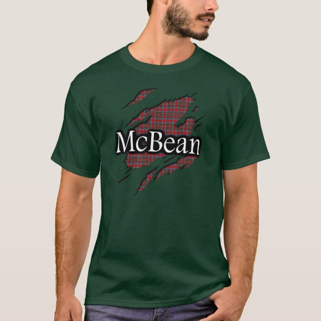 Clan MacBean McBean Tartan-Geist-Shirt T-Shirt (Vorderseite)