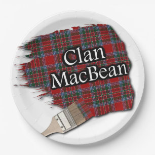 Clan MacBean Scottish Tartan Paint Brush Pappteller