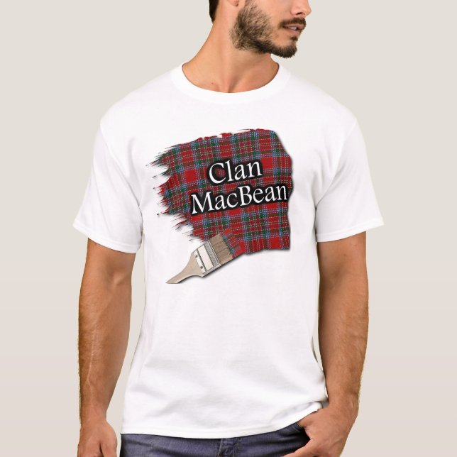 Clan MacBean Scottish Tartan Paint Shirt (Vorderseite)
