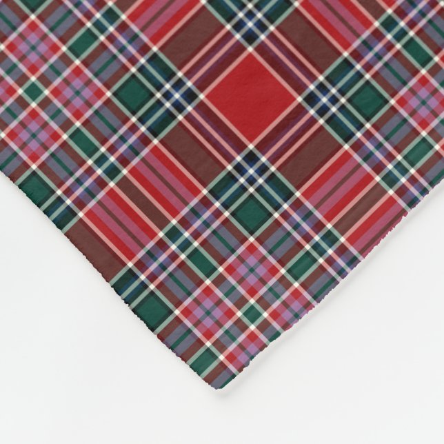 Clan MacBean Tartan Kariert Fleecedecke (Ecke)