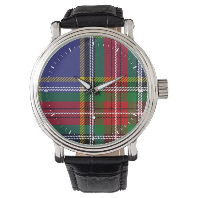 Clan MacBeth Tartan Armbanduhr (Vorderseite)