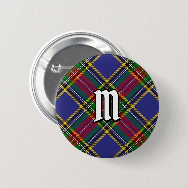 Clan MacBeth Tartan Button (Vorne & Hinten)