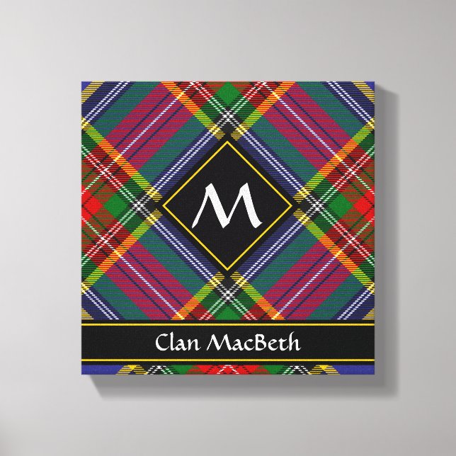 Clan MacBeth Tartan Canvas Print Leinwanddruck (Vorderseite)