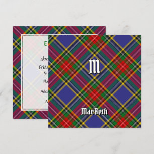 Clan MacBeth Tartan Einladung