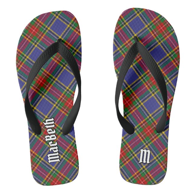 Clan MacBeth Tartan Flip Flops (Fußbett)