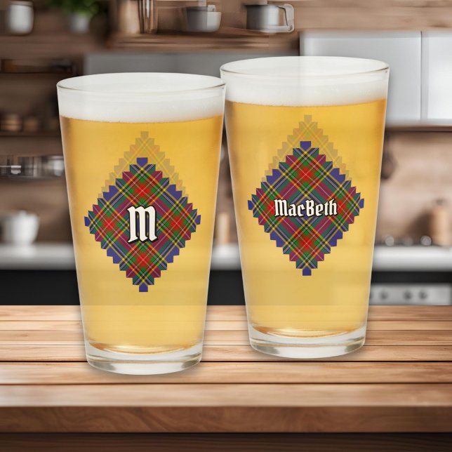 Clan MacBeth Tartan Glass Glas (Von Creator hochgeladen)