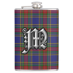 Clan MacBeth Tartan Old Scotland Flask Flachmann