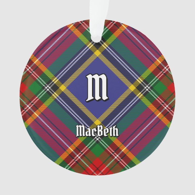 Clan MacBeth Tartan Ornament (Vorderseite)