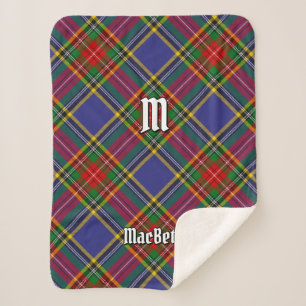 Clan MacBeth Tartan Sherpa Blanket Sherpadecke
