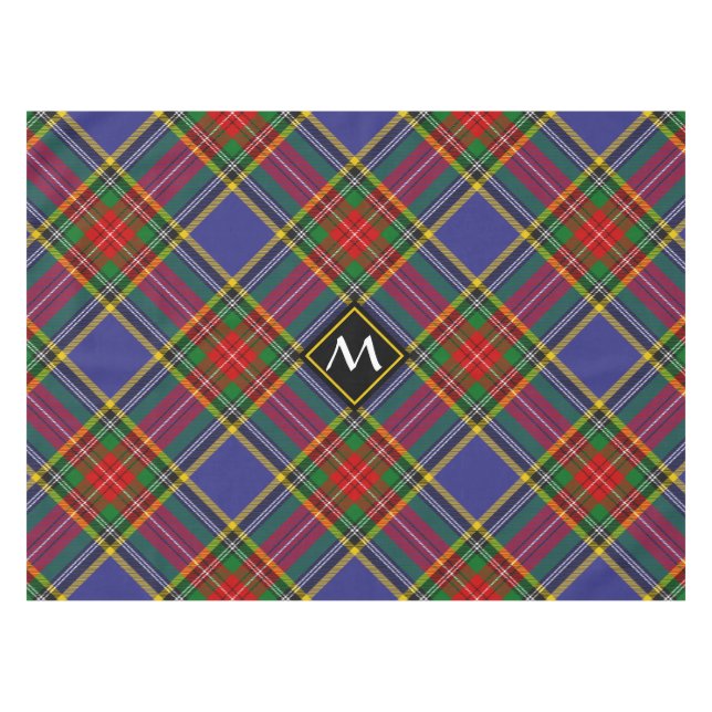 Clan MacBeth Tartan Tablecloth Tischdecke (Vorderseite (Horizontal))