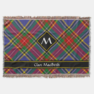 Clan MacBeth Tartan Throw Blanket Decke