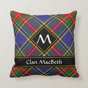 Clan MacBeth Tartan Throw Pillow Kissen
