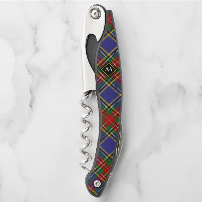 Clan MacBeth Tartan Waiter's Corkschraube Kellnermesser (Vorderseite)