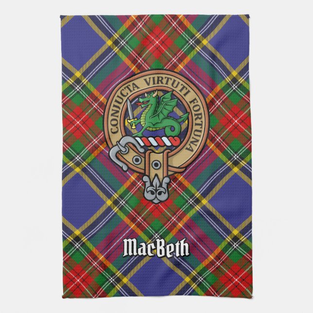 Clan MacBeth Wappen Küchentücher (Vertikal)