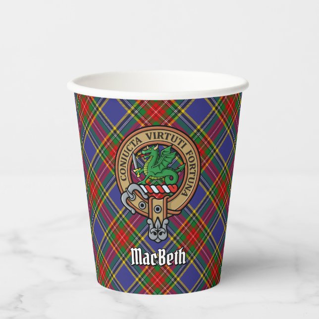 Clan MacBeth Wappen Paper Cups Pappbecher (Vorderseite)