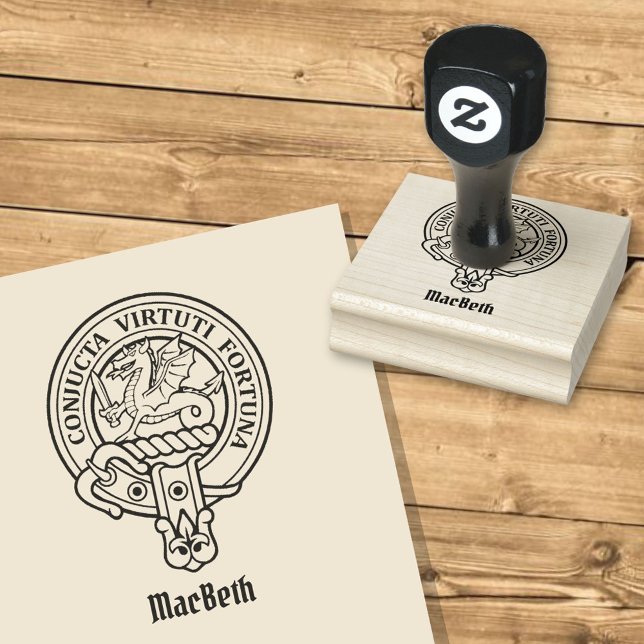 Clan MacBeth Wappen Rubber Briefmarke Gummistempel (Von Creator hochgeladen)