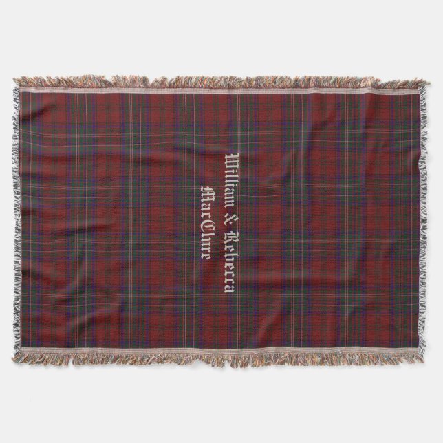 Clan MacClure Tartan Kariertes, benutzerdefinierte Decke (Vorderseite)