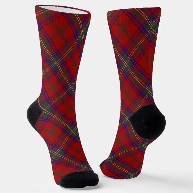 Clan MacClure Tartan Socken (Gewinkelt)