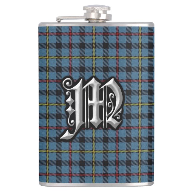 Clan MacCrimmon Tartan-alte Schottland-Flasche Flachmann (Vorderseite)