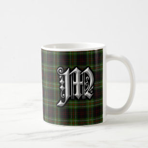 Clan MacDiarmid Letter M Monogram Tartan Kaffeetasse