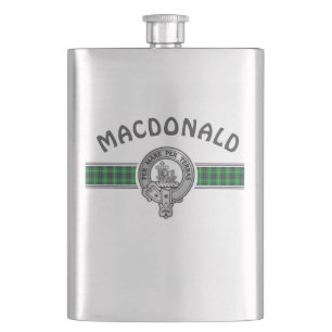 Clan MacDonald (Edit) Wappen & Tartan Flachmann