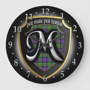 Clan MacDonald Karo-Uhr Große Wanduhr