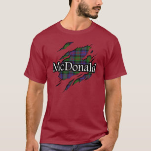 Clan MacDonald McDonald Tartan-Geist-Shirt T-Shirt
