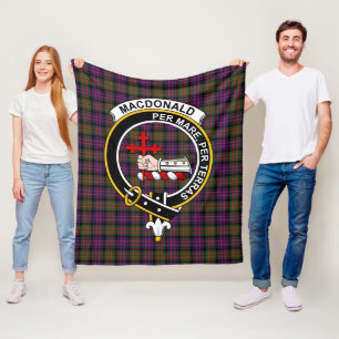Clan MacDonald Modern Macdonalds of Sleat Tartan P Fleecedecke