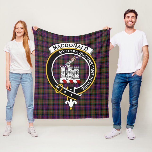Clan MacDonald Modern Macdonalds von Ranald Tartan Fleecedecke (Beispiel)