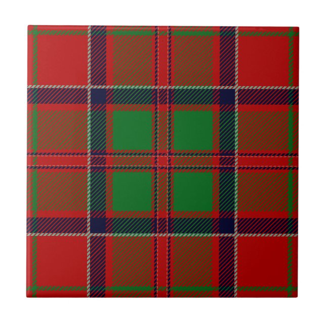 Clan MacDonald of Glencoe Tartan Fliese (Vorderseite)