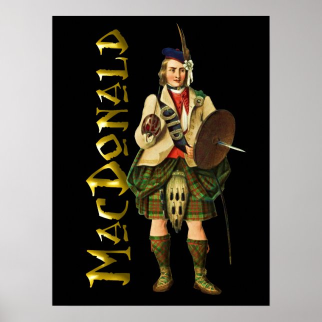 Clan MacDonald Scottish Highland Dream Poster (Vorne)