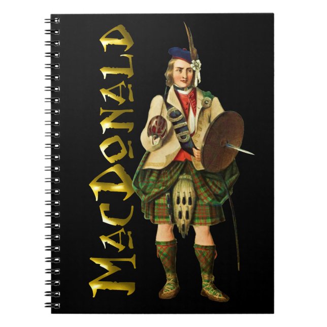Clan MacDonald Scottish Highland Dreams Notizblock (Vorderseite)