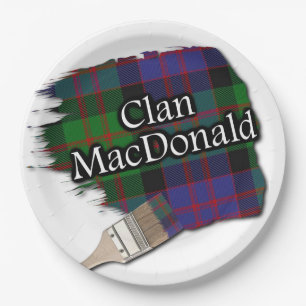 Clan MacDonald Scottish Tartan Paint Brush Pappteller