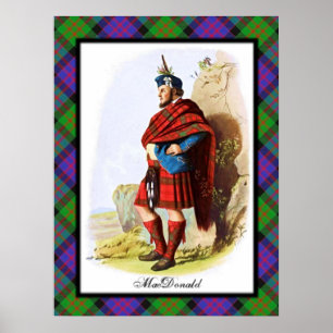 Clan MacDonald Scottish träumt Plakat