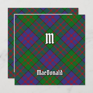 Clan MacDonald Tartan Einladung