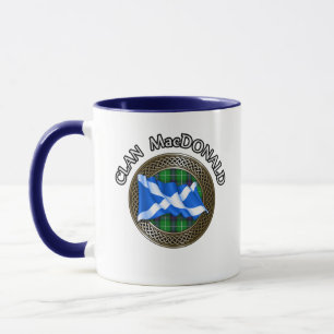 Clan MacDonald Tartan & Flag Tasse