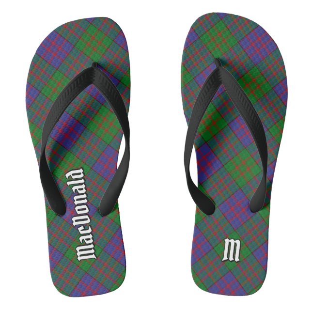 Clan MacDonald Tartan Flip Flops (Fußbett)