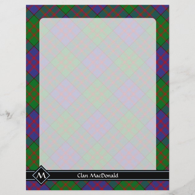 Clan MacDonald Tartan Flyer (Vorne)