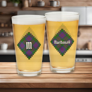 Clan MacDonald Tartan Glass Glas